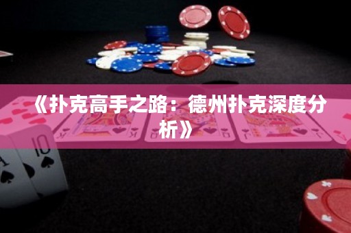 《撲克高手之路：德州撲克深度分析》